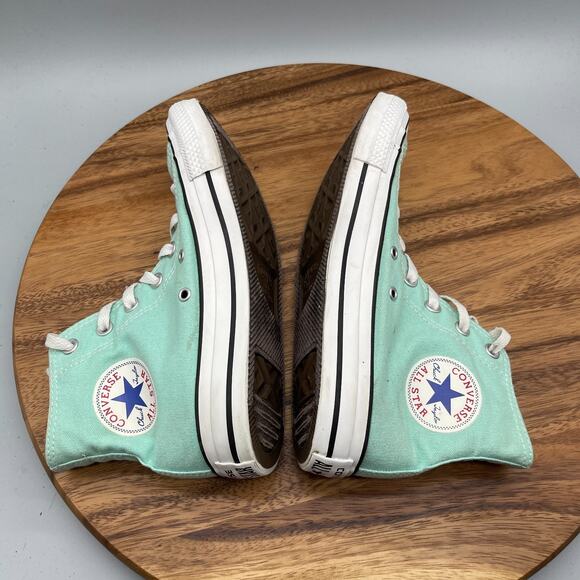 Converse Chuck Taylor All Star Shoes Womens 8 Mint Hi Top Canvus Skate Casual - Picture 6 of 8
